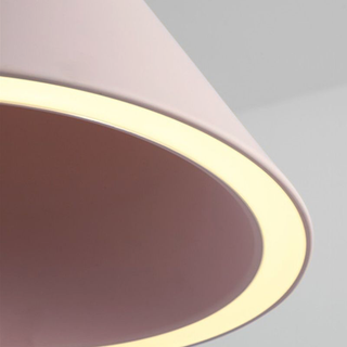 Valentina Minimalistische LED Pendelleuchte Weiß/Schwarz Schlafzimmer Acryl-Purlicht
