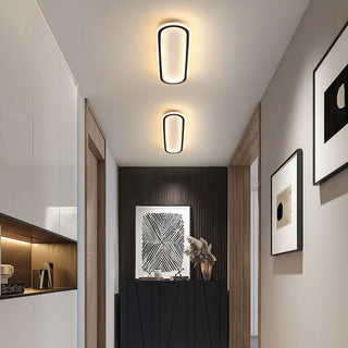 Arisha Deckenleuchte Rechteckig Schwarz/Gold Schlaf/Wohnzimmer-Purlicht