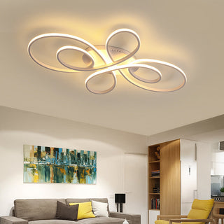 Arisha Modern Ring LED Deckenleuchte Kaffee/Schwarz/Weiß Schlafzimmer Metall-Purlicht