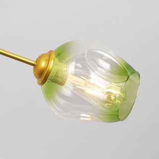 Valentina Pendelleuchte Schwarze/Gold Wohnzimmer/Schlafzimmer Glas-Purlicht