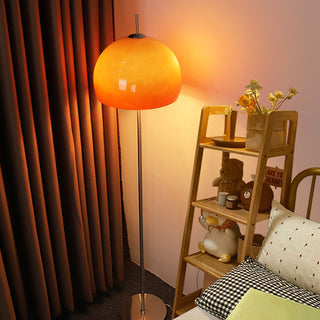 Mira Sunset Design Stehlampe Gelb Wohnzimmer/Kinderzimmer Glas-Purlicht
