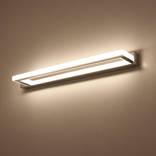 Arisha Rechteckige Spiegelfront LED Wandleuchte Schlafzmmer Metall/Acryl-Purlicht