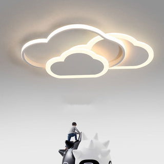 Arisha Modern Wolk LED Deckenleuchte Weiß/Rosa Schlafzimmer Metall Acryl-Purlicht