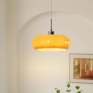 Aria Modern LED Pendelleuchte Weiß Glas Schlaf/Wohnzimmer-Purlicht