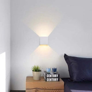 Ray Modern LED Außenwandleuchte Weiß Metall Garten/Flur-Purlicht