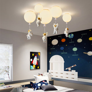 Aria Modern Astronaut Balloon LED Deckenleuchte 8 Farben Kinderzimmer-Purlicht