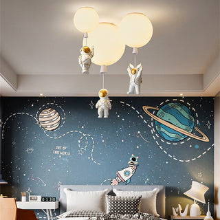 Aria Modern Astronaut Balloon LED Deckenleuchte 8 Farben Kinderzimmer-Purlicht