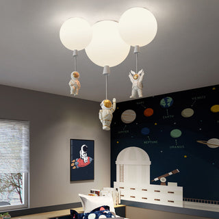 Aria Modern Astronaut Balloon LED Deckenleuchte 8 Farben Kinderzimmer-Purlicht
