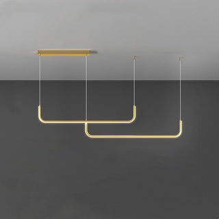 Arisha Modern LED Pendelleuchte Gold/Schwarz Metall Ess/Wohnzimmer-Purlicht