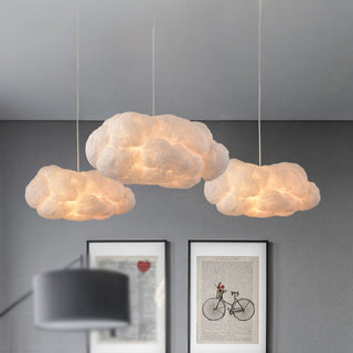 Arisha Modern LED Pendelleuchte Wolke Weiß Wohnzimmer/Kinderzimmer-Purlicht