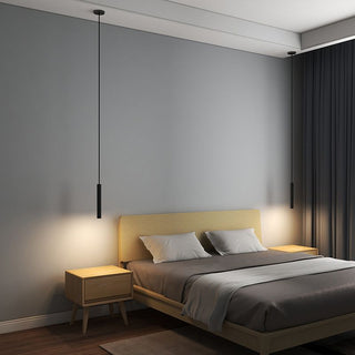 Arisha Modern LED Pendelleuchte Linear Schwarz Schlaf/Wohnzimmer Metall-Purlicht