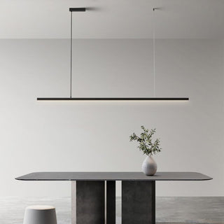 Arisha Design LED Pendelleuchte Linear Schwarz/Weiß Küche/Esszimmer Metall-Purlicht