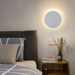 Arisha Modern Round Wandleuchte, Schwarz/Weiß/Gold, Metall, Wohnzimmer-Purlicht