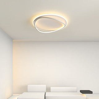 Arisha Design LED Deckenleuchte Dimmbar Ring Schwarz Ess/Wohn/Schlafzimmer-Purlicht