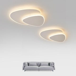 Arisha Modern Deckenleuchte Weiß Wohn/Schlafzimmer Metall Acryl-Purlicht