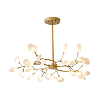 Olivia LED Pendelleuchte Schwarz/Gold Metall Acryl-Purlicht