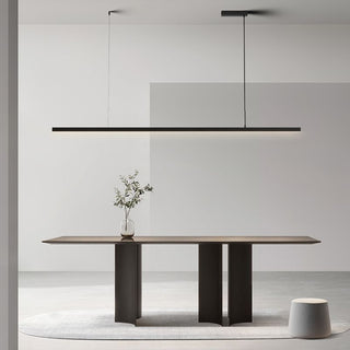 Arisha Design LED Pendelleuchte Linear Schwarz/Weiß Küche/Esszimmer Metall-Purlicht