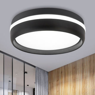 Arisha Deckenleuchte Schwarz/Weiß Schlaf/Wohnzimmer Flur Minimalistische Rund LED-Purlicht
