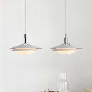 Valentina Modern LED Pendelleuchte Schwarz/Weiß Wohn/Schlaf/Esszimmer Metall-Purlicht