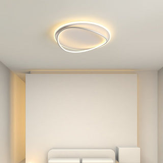 Arisha Design LED Deckenleuchte Dimmbar Ring Schwarz Ess/Wohn/Schlafzimmer-Purlicht