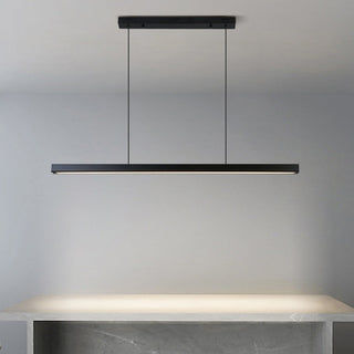 Arisha Pendelleuchte Linear Metall&Holz Modern LED Schwarz/Weiß Wohnzimmer-Purlicht