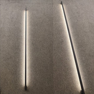 Arisha Modern LED Wandlampe Schlank Linear, Schwarz, Wohnzimmer/Innen, Metall-Purlicht