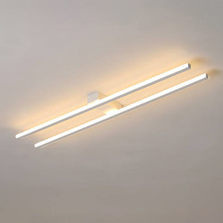 Arisha Minimalistische LED Deckenleuchte Lineaer Schwarz/Weiß/Gold Wohnzimmer Metall-Purlicht