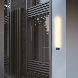 Arisha Moderne LED Innenwandleuchte, Linear, Schwarz, Metall, Wohnzimmer-Purlicht