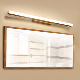Muto Klassik Wandleuchte, Metall/Holz, Spiegel, Badezimmer-Purlicht