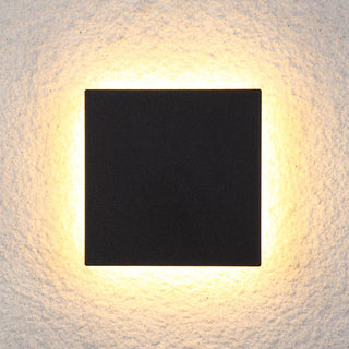 Ray Außenwandleuchte Garten Modern LED Weiß/Schwarz Metall-Purlicht