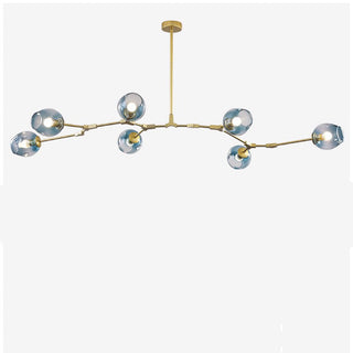 Valentina Pendelleuchte Schwarze/Gold Wohnzimmer/Schlafzimmer Glas-Purlicht