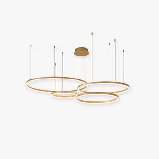 Arisha Pendelleuchte Tir-Kreis Ring Moderne Schwarz/Gold/Kaffee Metall Schlafzimmer-Purlicht
