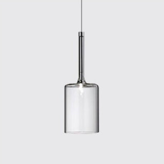 Aria Modern Zylinder LED Pendelleuchte Klar/Rot/Orange/Grau Esstisch Glas-Purlicht