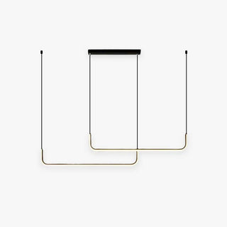 Arisha Modern LED Pendelleuchte Gold/Schwarz Metall Ess/Wohnzimmer-Purlicht
