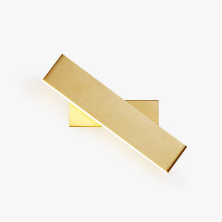 Arisha Minimalistische LED Wandleuchte Schwarz/Gold/Braun Schlafzimmer Metall-Purlicht