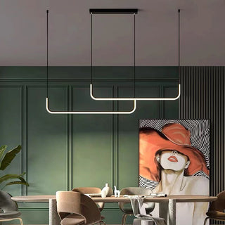 Arisha Modern LED Pendelleuchte Gold/Schwarz Metall Ess/Wohnzimmer-Purlicht