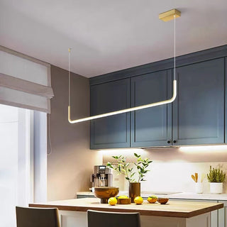 Arisha Modern LED Pendelleuchte Gold/Schwarz Metall Ess/Wohnzimmer-Purlicht