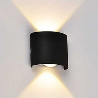 Ray Außenwandleuchte Modern Rechteck LED Weiß Metall Terrasse-Purlicht