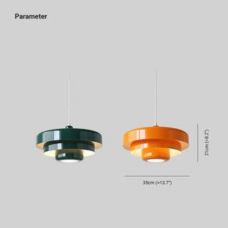 Aria Pendelleuchte Orange/Grün/Weiß Modern LED Wohnzimmer-Purlicht