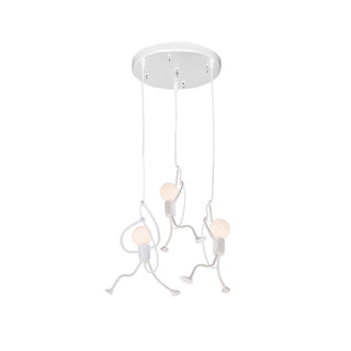 Silva Retro Modern LED Pendelleuchte Schwarz/Weiß, Esstisch-Purlicht