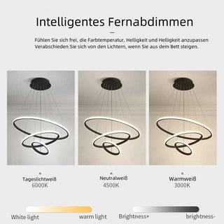 Arisha Pendelleuchte Modern Ring LED Ess/Schlaf/Wohnzimmer-Purlicht