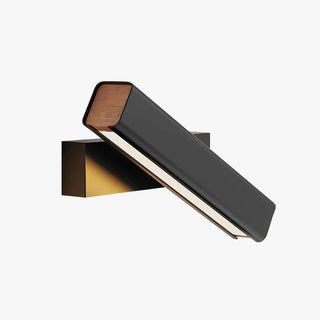 Arisha Modern Modern LED Wandleuchte Innen Drehbar Rechteckig Metall/Holz Wohnzimmer-Purlicht