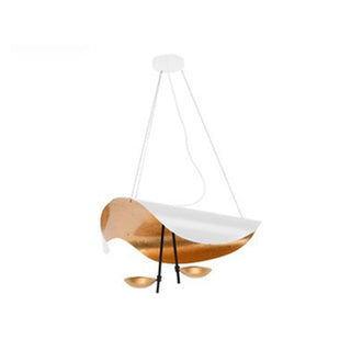 Arisha Design LED Pendelleuchte/Denkenleuchte Gold/Schwarz Wohnzimmer-Purlicht