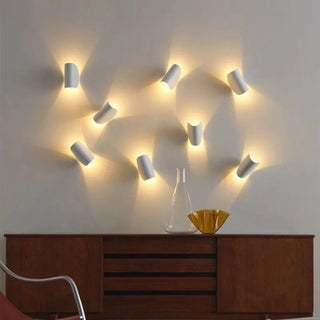 Aria Wandleuchte Innen/Außen Modern Geometrisch LED 4 Farbe 360-drehbar-Purlicht
