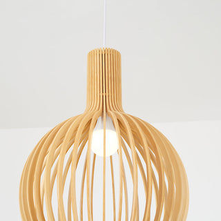 Muto Hölzerne Vogelkäfig-Lampe Pendelleuchte Holz Esszimmer-Purlicht