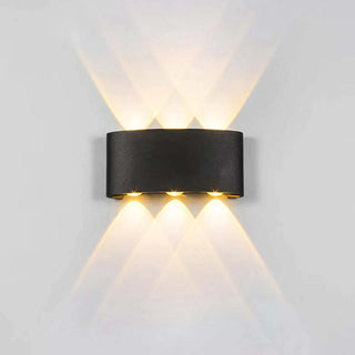 Ray Außenwandleuchte Modern Rechteck LED Weiß Metall Terrasse-Purlicht