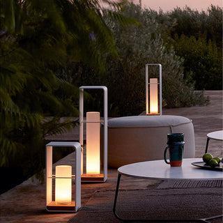 Ray Außenstehleuchte Minimalistisch Quadrat LED Metall Garten Flur-Purlicht