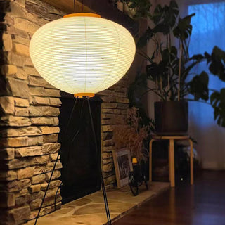 Ritta Minimalistische LED Stehleuchte Weiß Schlaf/Esszimmer Metall&Reispapier-Purlicht