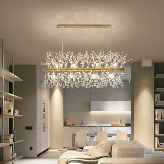 Kristy Pendelleuchte Hängelampe Gold Ess/Wohnzimmer Modern Design LED-Purlicht