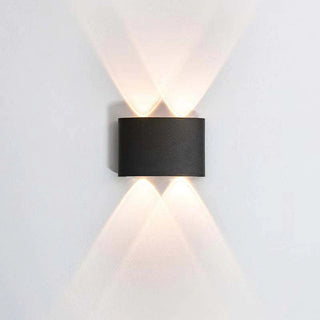 Ray Außenwandleuchte Modern Rechteck LED Weiß Metall Terrasse-Purlicht